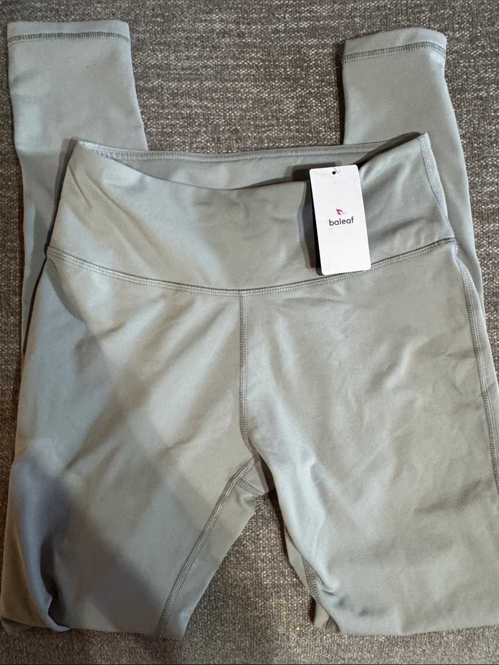 Baleaf Light gray High-Waist Active Leggings